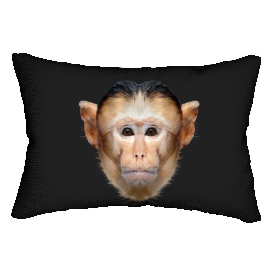 Capuchin Monkey Face Lumbar Pillows