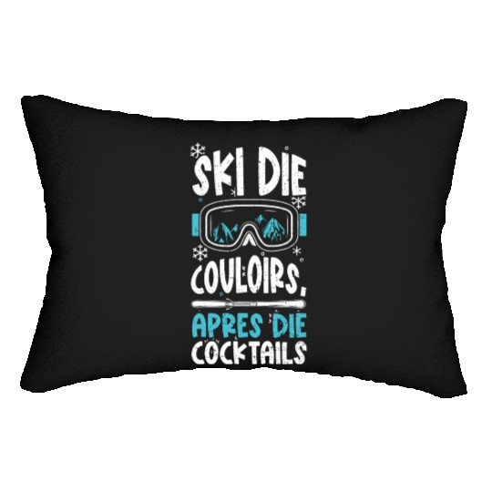 Ski the Couloirs, Apres the Cock... Lumbar Pillows