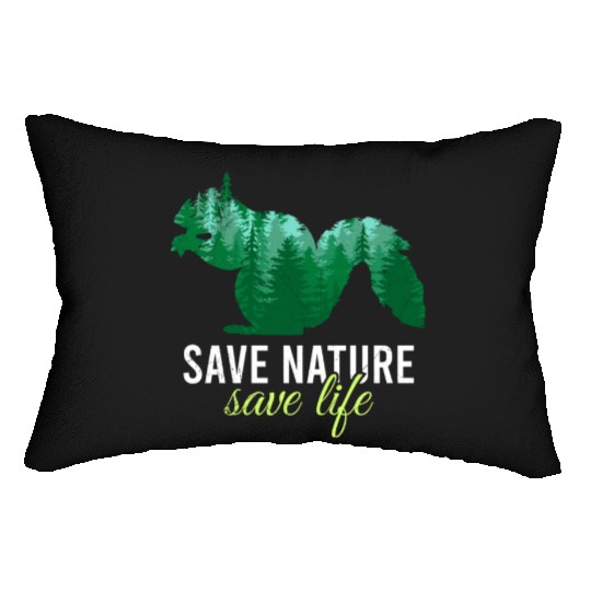 Save Nature Save Life Design environment Lumbar Pillows