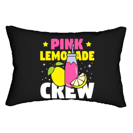 Funny Pink Lemonade Crew Lemon Juice Bossfruit lov Lumbar Pillows