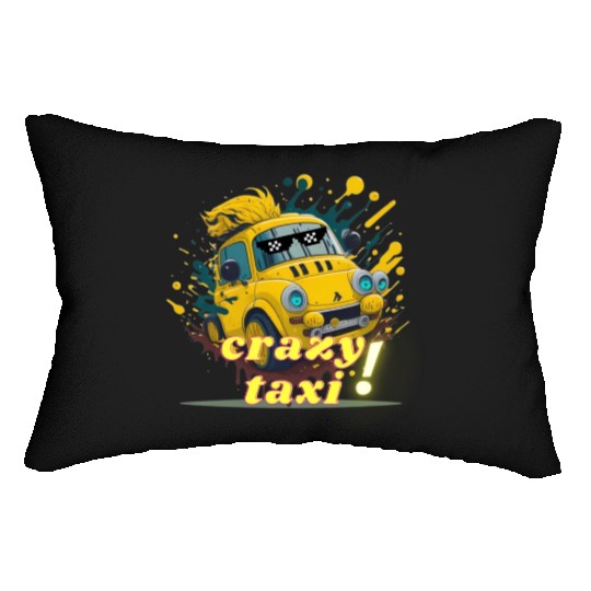 crazy taxi Lumbar Pillows