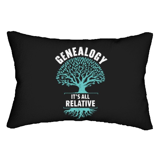 Genealogy It's All Relative Genealogist Lumbar Pillows