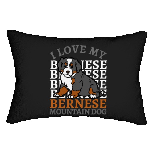 Bernese Mountain Dog. Best mom of Bernese Mountain Lumbar Pillows