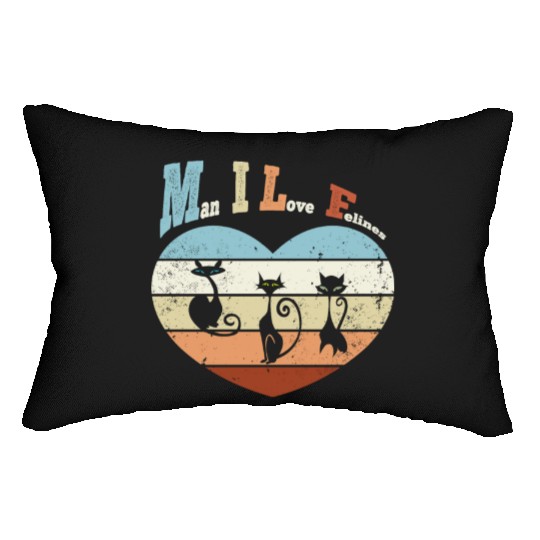 Man I Love Felines Lumbar Pillows