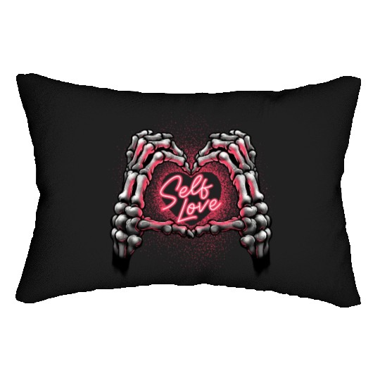 Self Love Bones Heart Lumbar Pillows