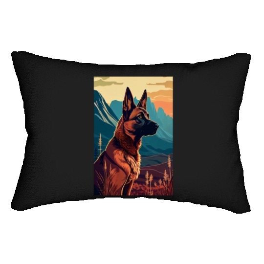 Belgian Malinois Nature Lumbar Pillows