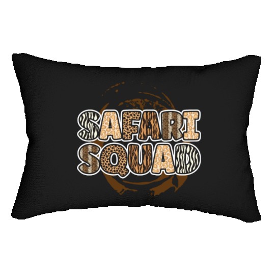 Safari Squad Africa Animals Zoo Lover Zookeeper Lumbar Pillows