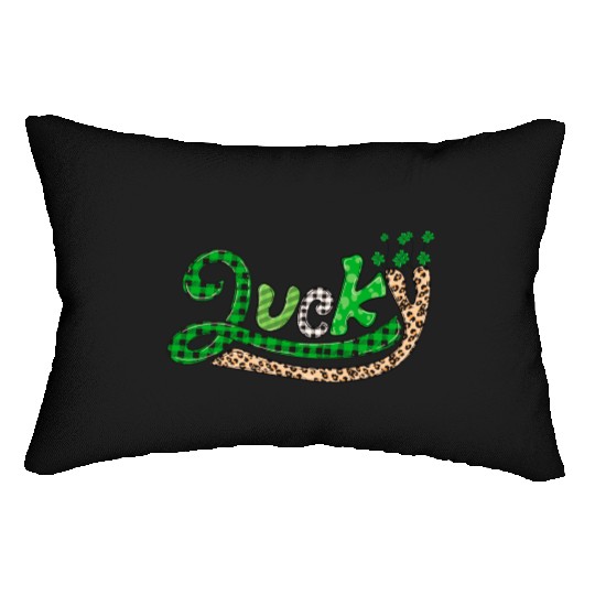 Lucky Of The Irish shamrock Charms Lumbar Pillows