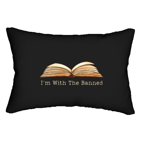 Im With The Banned Books English Teacher Librarian Lumbar Pillows