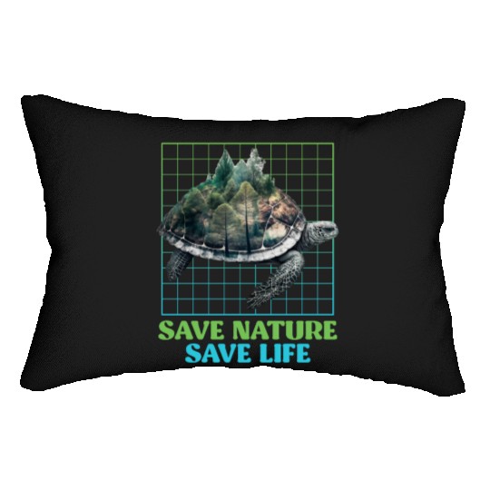 Save Nature protected species Environment Lumbar Pillows