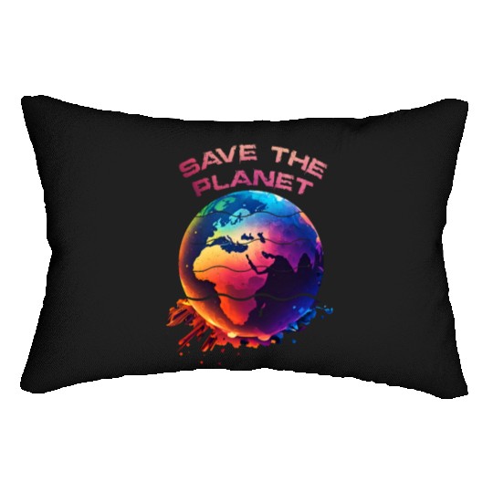 Save the Planet Nature Environment Earth Lumbar Pillows