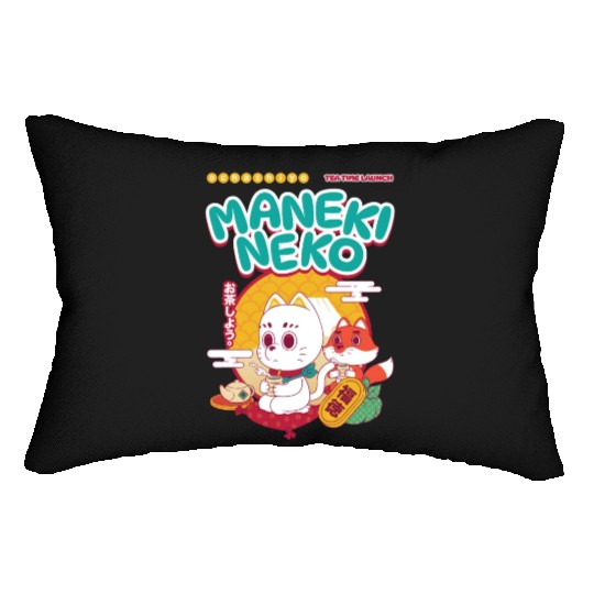 Maneki Neko. Lumbar Pillows