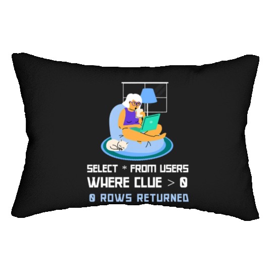 Computer Science Programmer IT Nerd DBA Lumbar Pillows IT