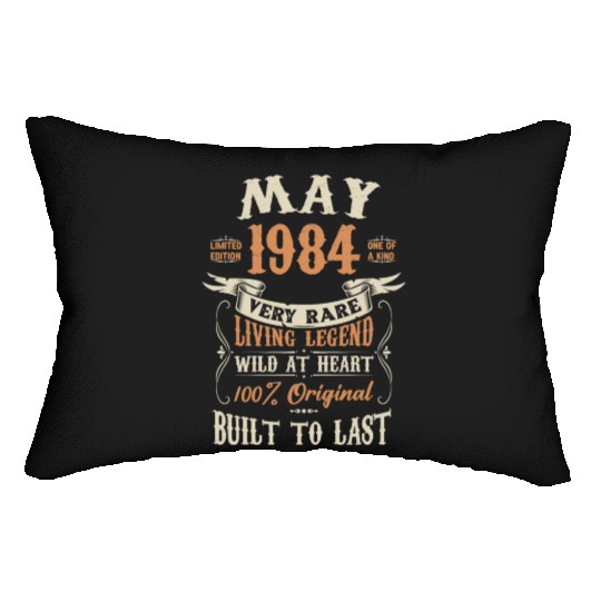 May 1984 Birthday Surprise Lumbar Pillows