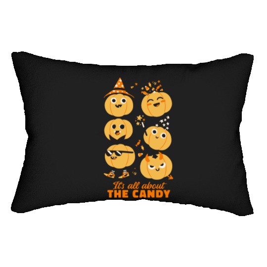 Halloween Pumpkin Cute Kids Candy Lumbar Pillows