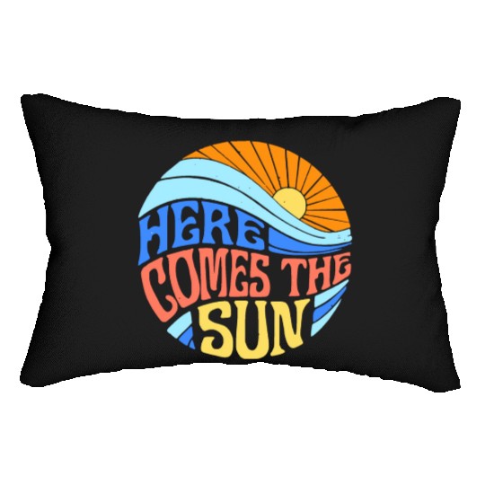 Here comes the sun Lumbar Pillows