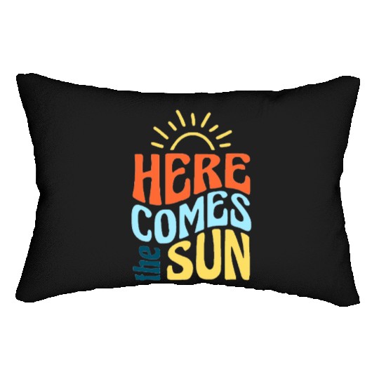 Here comes the sun Lumbar Pillows