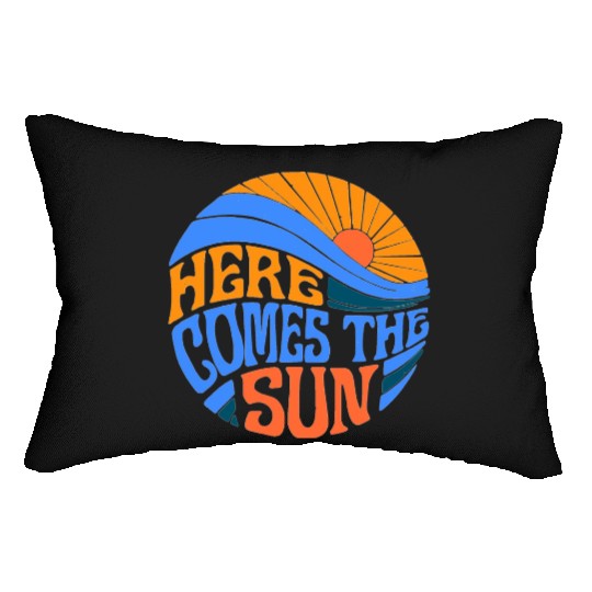 Here comes the sun Lumbar Pillows