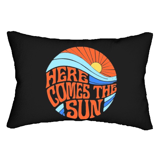 Here comes the sun Lumbar Pillows