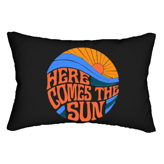 here comes the sun Lumbar Pillows