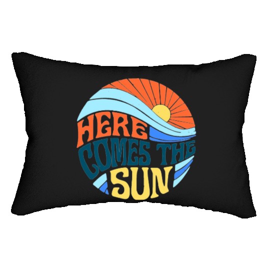 Here comes the sun Lumbar Pillows
