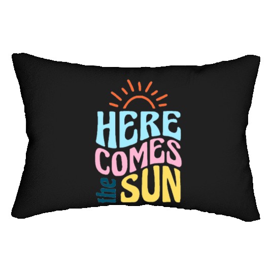 Here comes the sun Lumbar Pillows