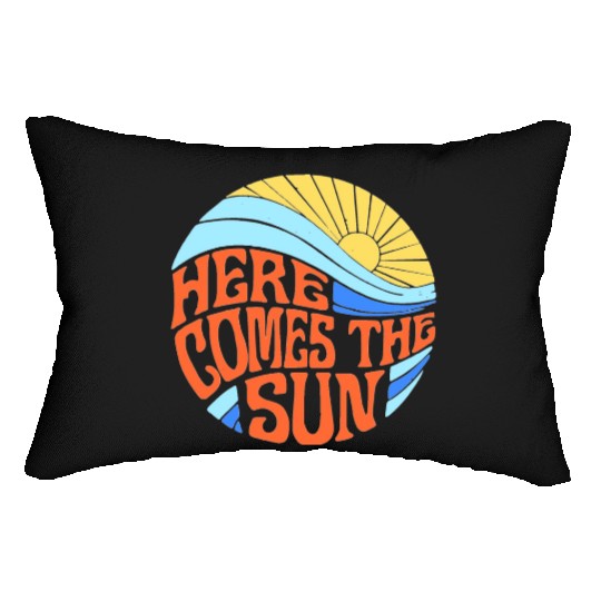 Here comes the sun Lumbar Pillows