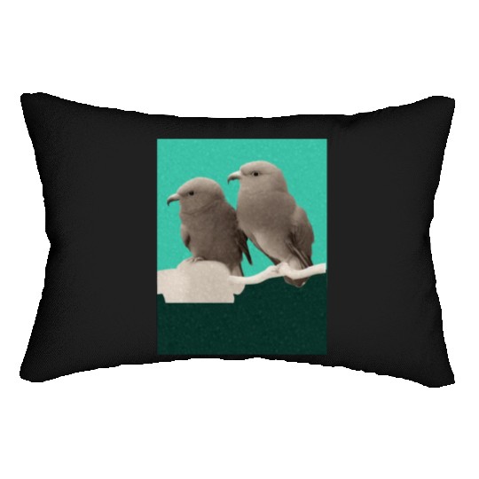 The friend sparrow Lumbar Pillows