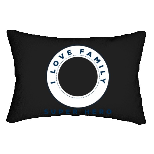 I Love Family Lumbar Pillows