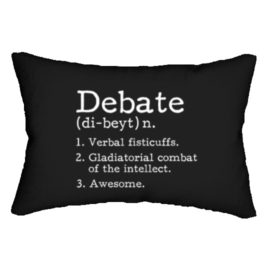 Debate Definition Lumbar Pillows