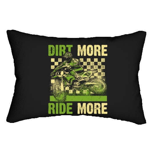 Dirt Bike Racing Motorcycle Ride Mudding Motocross Lumbar Pillows