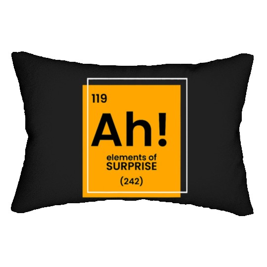 Ah Element of surprise funny Chemist merch funny c Lumbar Pillows