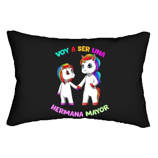 Kids Big Sister Unicorn Pregnancy Gift Brothers Lumbar Pillows
