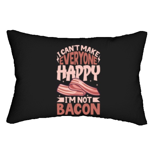 Bacon Lover Funny Bacon Famous Food Keto Diet Lumbar Pillows