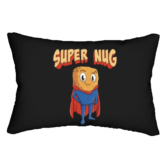 Super Nug Chicken Nuggets Lumbar Pillows