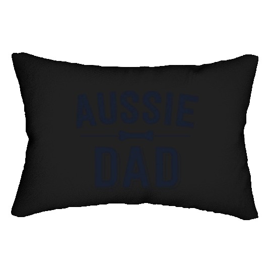 Aussie Dad Red Merle Australian Shepherd Farm Dog Lumbar Pillows