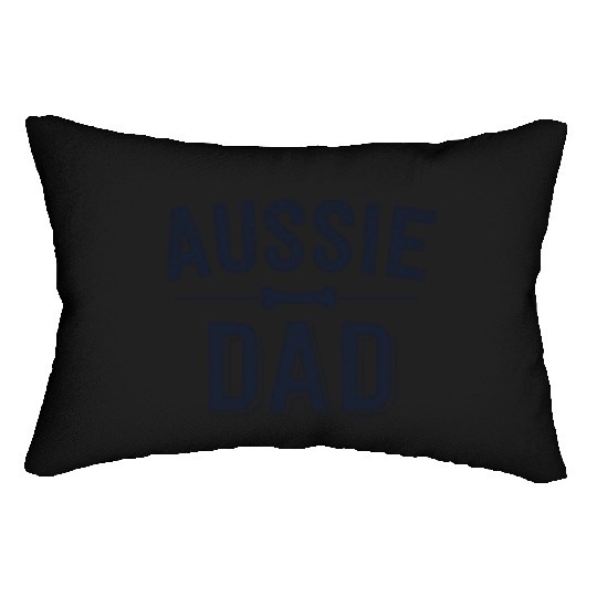 Aussie Dad Red Merle Australian Shepherd Farm Dog Lumbar Pillows