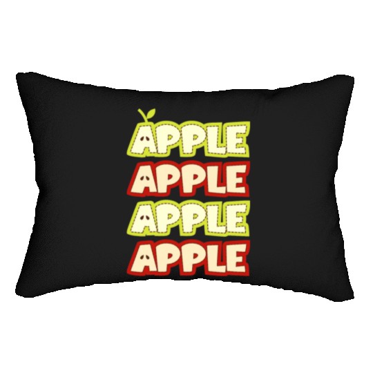 Apple Repeat Apple Picking Farmer Lumbar Pillows