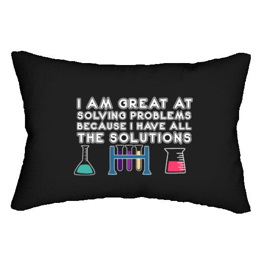 Funny Science Laboratory Chemist Technician Lumbar Pillows