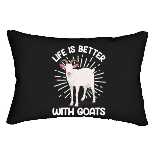 Cool Goats For Men Women Goat Whisperer Nubian Lumbar Pillows