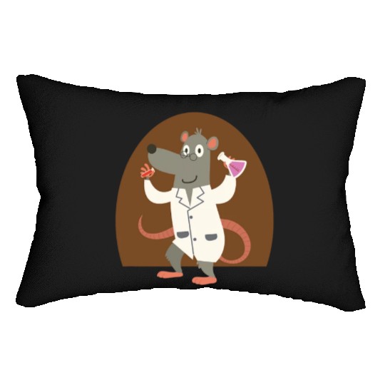 Funny Rat Lab Laboratory Chemist Lover Gift Design Lumbar Pillows