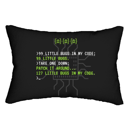 Funny Programmer Coding Debugger Hacker Computer Lumbar Pillows
