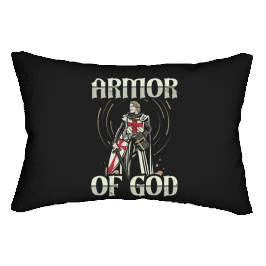 Armor of God Templar Knight Christian Faith Jesus Lumbar Pillows