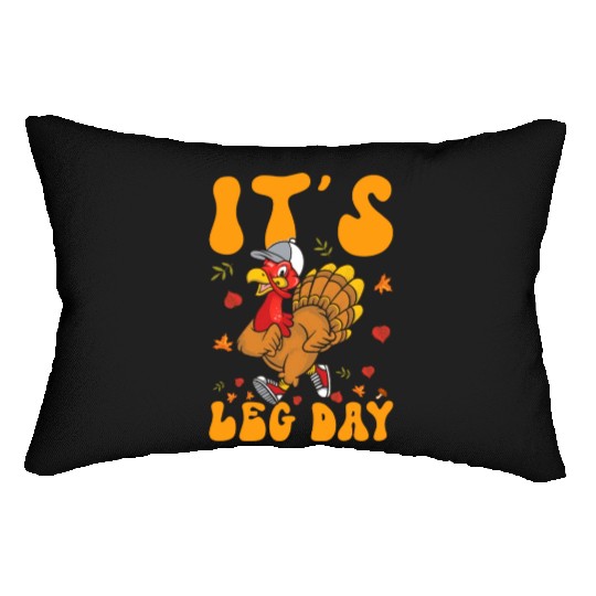 Thanksgiving Turkey Trot Squad Running Lumbar Pillows