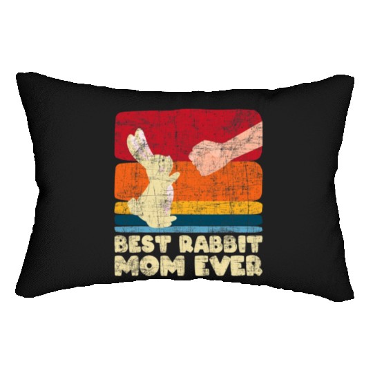 Best Rabbit Mom Ever Bunny Farmer Zookeeper Lumbar Pillows