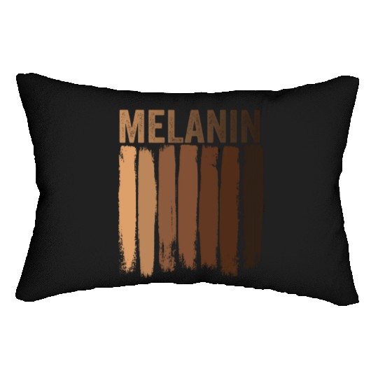 Melanin shades Black Pride Lumbar Pillows