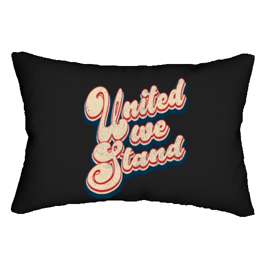Vintage Classic United We Stand Patriotic 4th of J Lumbar Pillows