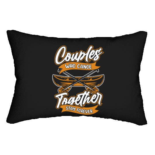 Canoe Canoeing Canoeist Couple Lumbar Pillows