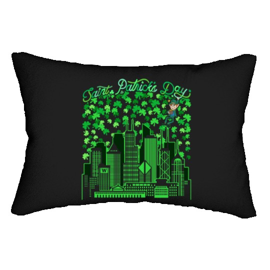 Chicago Illinois Saint Patricks Day Lumbar Pillows