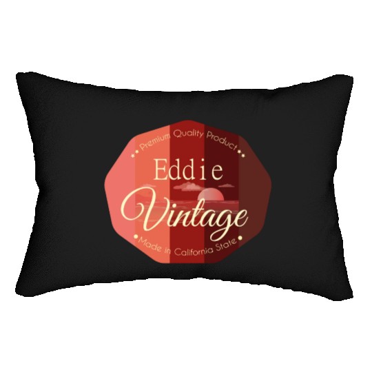 Eddie First Name Vintage Lumbar Pillows